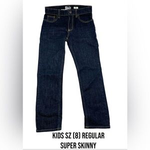 Oshkosh B'gosh Jeans Skinny Adjustable Waist Dark Wash‎ NEW Kids Regular 8 (K8)
